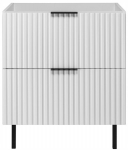 Vannitoakapp jalgadega, valge FLOW 60 cm