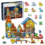 Helendavad magnetilised ehitusklotsid Click4toys, 124 tk