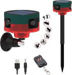 HULPPRE p&auml;ikeseenergial p&otilde;hinev liikumisandur, 130dB, 13 heli, USB, vilkur, 1 tk.