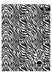 A4+ kaust koos kummipaelaga Black&White zebra HAPPY COLOR - GDD