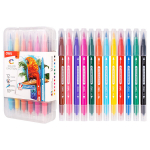 Kahepoolsed markerid Color Emotio 12 v&auml;rvi Deli, Tindipliiatsid DELI Color Emotion kahepoolsed 12-v&auml;rvi