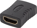 4K HDMI Adapter Beczka, K&otilde;rge Kiire Eth. Px 3840 x 2160, Must PVC, Kullatud Kontaktidega, ARC ja Dynamic HDR Toetus, HDMI Typ A-Female/Female, Premium Klassi 18 Gb/s
