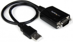 C&acirc;ble Adapter - StarTech - USB kuni RS232 DB9 seeria - 30 cm - COM-porti m&auml;lu - Must