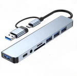 8-port USB hub Type C multiport adapter splitter, Must