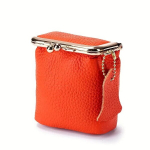 Nahast naiste kosmeetikakott Mini Orange