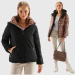 Naiste kahepoolne jope Roana, must