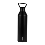 Termiline joogipudel 680ml, roostevaba teras, must