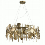 Moodne kuldne "plaquita" lamp, 60cm, 10xg9