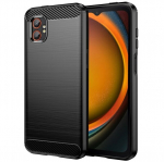 "AILES" Carbon k&otilde;va silikoon (TPU) &uuml;mbris &ndash; must (Galaxy XCover7 Pro)