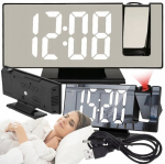 Happy people andy peegelpinnaga lauakell LED-projektsiooniga