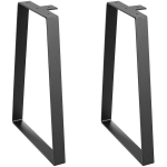 Lauajalgade komplekt (2 tk) Vevor T6712-16, must