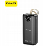 Powerbank AWEI PA-34 30000mAh 65W kiire laadimine must