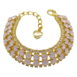 K&auml;ev&otilde;ru "Taevalik Sosin (Rose Opal)" Preciosa&trade; kristallidega DS00B571