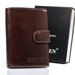 Naturaalnahast rahakott meestele Loren, pruun