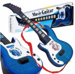 Lastele m&otilde;eldud helendav kitarr Happy People Andy, sinine