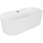 Vann Mexen Paola, 150 x 75 cm, White matt + Brushed gun gray &uuml;levool