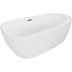 Vann Mexen Giada, 170 x 90 cm, White + Brushed gun gray &uuml;levool