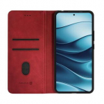 Evelatus Xiaomi Redmi Note 14 5G Raamatu katte PU nahk Punane, Evelatus Xiaomi  Redmi Note 14 5G Book Case PU Leather Red