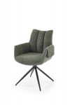 2 tooli komplekt Halmar K579, roheline/must