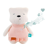 Pehme unes&otilde;ber karu Suzy myHummy, valge/roosa