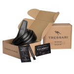 TRESSARI meeste automaatrihm 115cm, must, naturaalne nahk