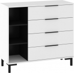 Kummut Meblocross Fresh FRE-04, valge/must