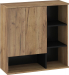 Riputatav kapp Meblocross Fresh FRE-14, kuldne tamm/must