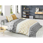 Bed linen set - Pierre Cardin - Tristan-Bed 90 cm - Ocher Color - Reversible design in color