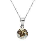 Naiste kaelakee DiamondSky "Classic (Golden Shadow)" Swarovski kristallidega
