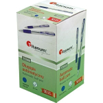 Automaatne pliiats. k&auml;epidemega 0,7mm sinine (50tk) - Titanum