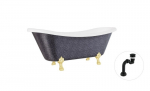 Vann Besco Amelia Glam 190, Graphite+Gold, sifooniga Klik-klak Black