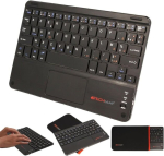 Techgear&reg; [active Strike Pro] Azerty juhtmevaba bluetooth klaviatuurikohver, multifunktsionaalne sisseehitatud puuteplaadiga tahvelarvutitele ja nutitelefonidele android operatsioonis&uuml;steemiga
