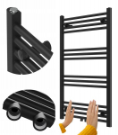 Vannitoa radiaator redelradiaator Granitan Raven 100x60cm must