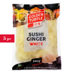 Ingver (sushi) valge, Golden Turtle Brand, 5x240g