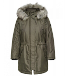 Only Carmakoma naiste parka (Size+) 15185999*02, oliiv