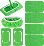 Korduvkasutatavad mopikatted, rohelised, 8 tk