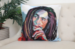 Kahepoolsne padjap&uuml;&uuml;r Bob Marley, 45x45 cm, 1 tk.