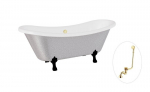Vann Besco Amelia Glam 190, Silver+Black, sifooniga &uuml;levooluga Klik-klak Gold