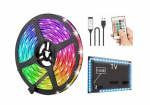 RGB LED-riba, 2 m, puldi ja USB-ga
