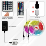 Nutikas RGB LED-riba, 5m, Bluetooth, muusika s&uuml;nkroonimine