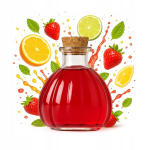 Veneetsia 250ml klaaspudel korgiga