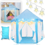 Kuusnurkne sise- ja v&auml;listingimustes kasutatav lastetelk LIVMAN XH-856 kahe t&auml;hekujulise LED-valgusribaga