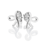 Hot Diamonds Kaunid h&otilde;bedased teemantidega k&otilde;rvar&otilde;ngad Bow Much Loved DE730 sHD1625