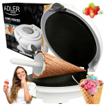 P&auml;hklik&uuml;psiste pann Adler AD 3038 1500 W, Rie&scaron;utinių sausainių keptuvė Adler AD 3038 1500 W