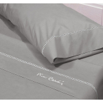 Puuvillane voodipesu - Pierre Cardin - Voodi 90 cm - Hall - 100% percale puuvill - 3 osa - Moodne - &Uuml;ksv&auml;rviline