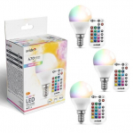 Avide LED-pirn RGB+W 4,9W E14 puldiga 3 tk