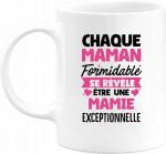 Keraamiline kruus emale prantsusekeelse tekstiga valge, 200 ml
