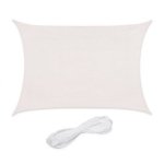 P&auml;ikesepoolne ristk&uuml;likukujuline markiis 400x200cm., valget v&auml;rvi