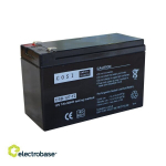 Katkematu toiteallikas (UPS) 12V 7Ah aku:: Klemmi t&uuml;&uuml;p T2 (6.35mm)