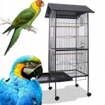 SUUR METALLIST PUUR EGZOTILISTELE LINDUDELE VOLIERA PAPAGOIDELE JA KANARIKLIDELE loft